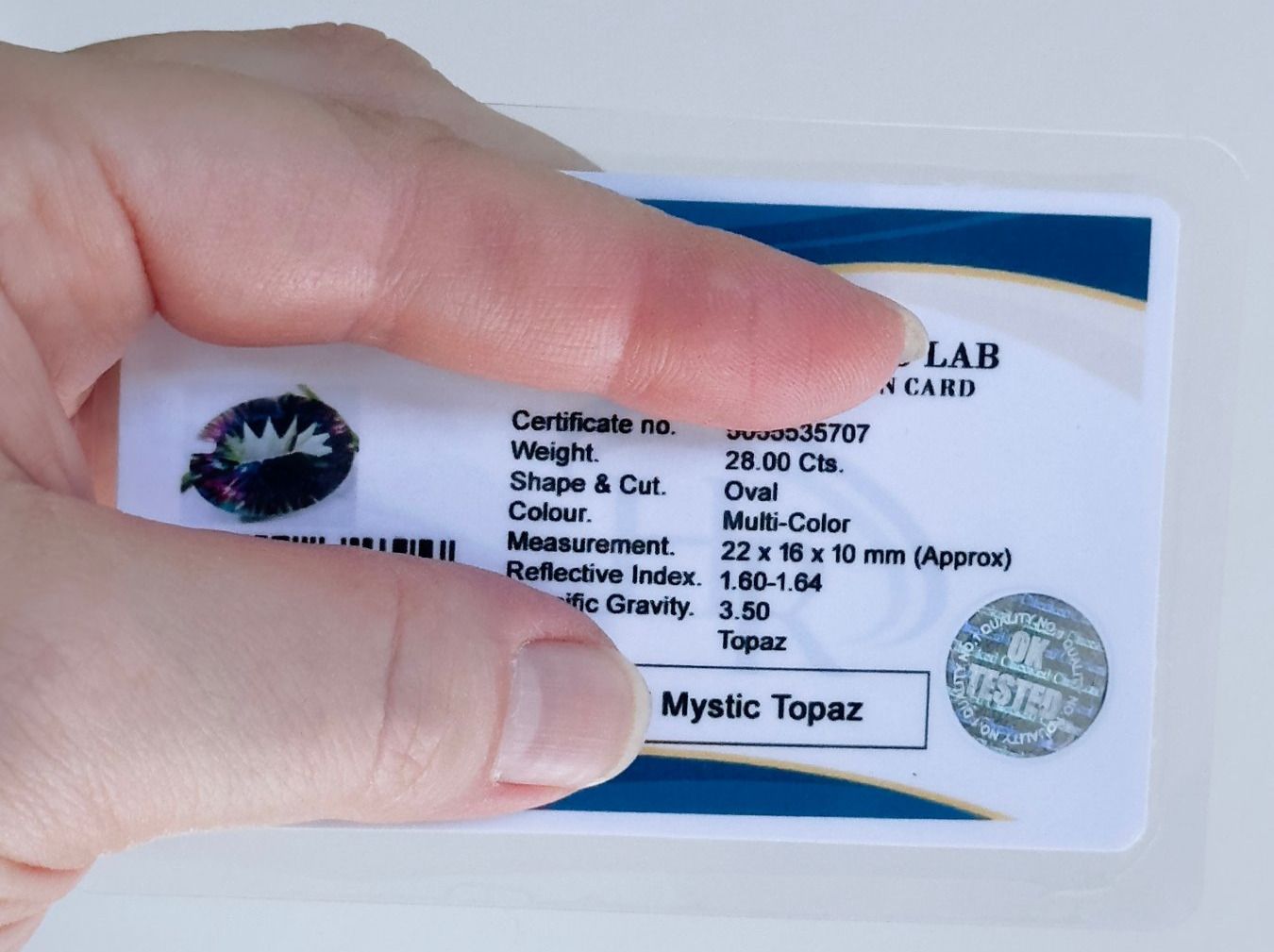 Pietre preziose: 28.00 Ct Multi-Color Rainbow Certified – Nuovo e nell'imballaggio originale da Genève venduto da AWWA 9