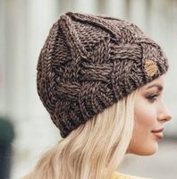 Wintermütze Strickmütze Kappe Mütze Beanie Slouchy, braun