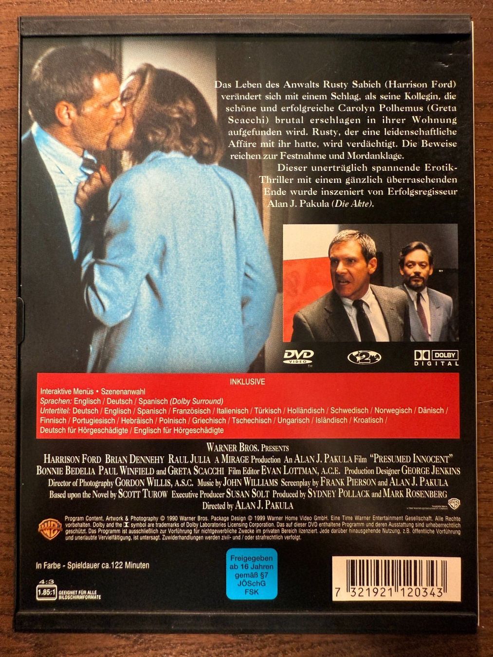 Tutti i DVDs: Aus Mangel an Beweisen – Usato da Zürich venduto da FilmFreunde 1