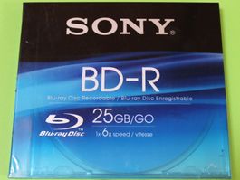 Sony BD-R Rohling in Jewel-Case (BluRay Recordable) NEU+OVP!