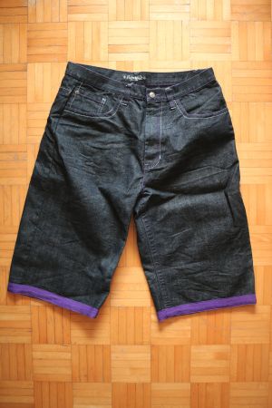 Jeans kurze Hose Shorts HipHop Raw Blue