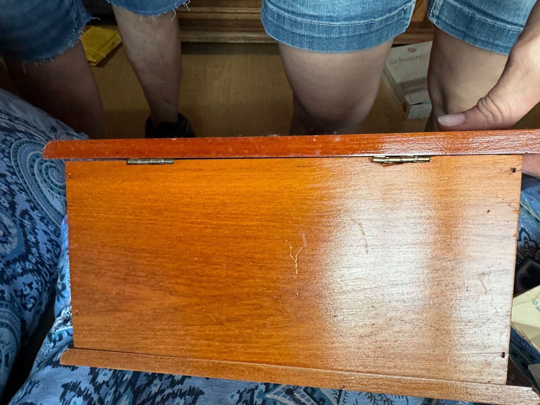 Cassapanche: Holz Schmuckschatulle mit Spiegel – Usato da Dittingen venduto da Estrella46 4