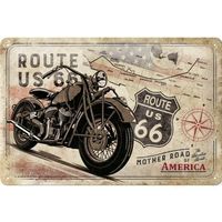 Blechschild 3D-ROUTE 66-MOTHER ROAD AMERICA