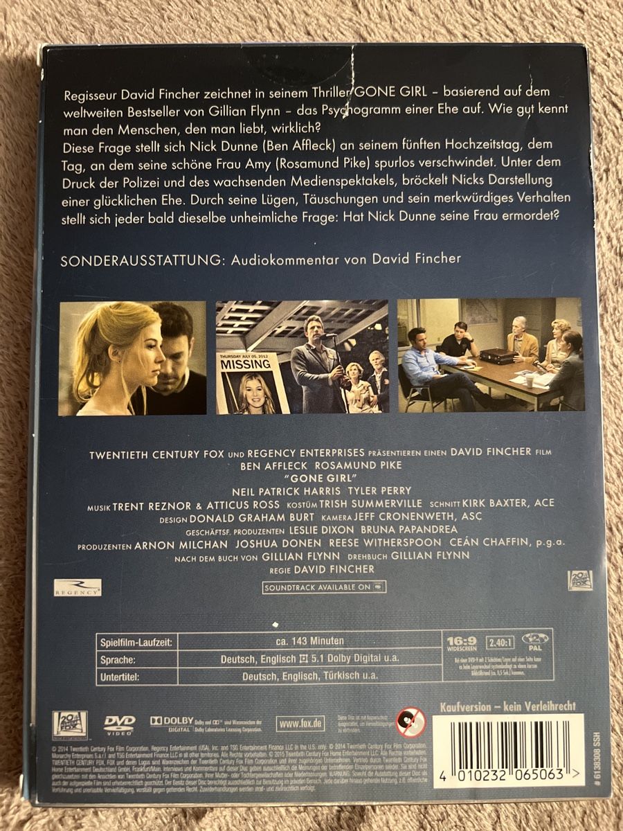 Tutti i DVDs: Gone Girl DVD – Nuovo (secondo la descrizione) da Oberengstringen venduto da Rogi9698 1