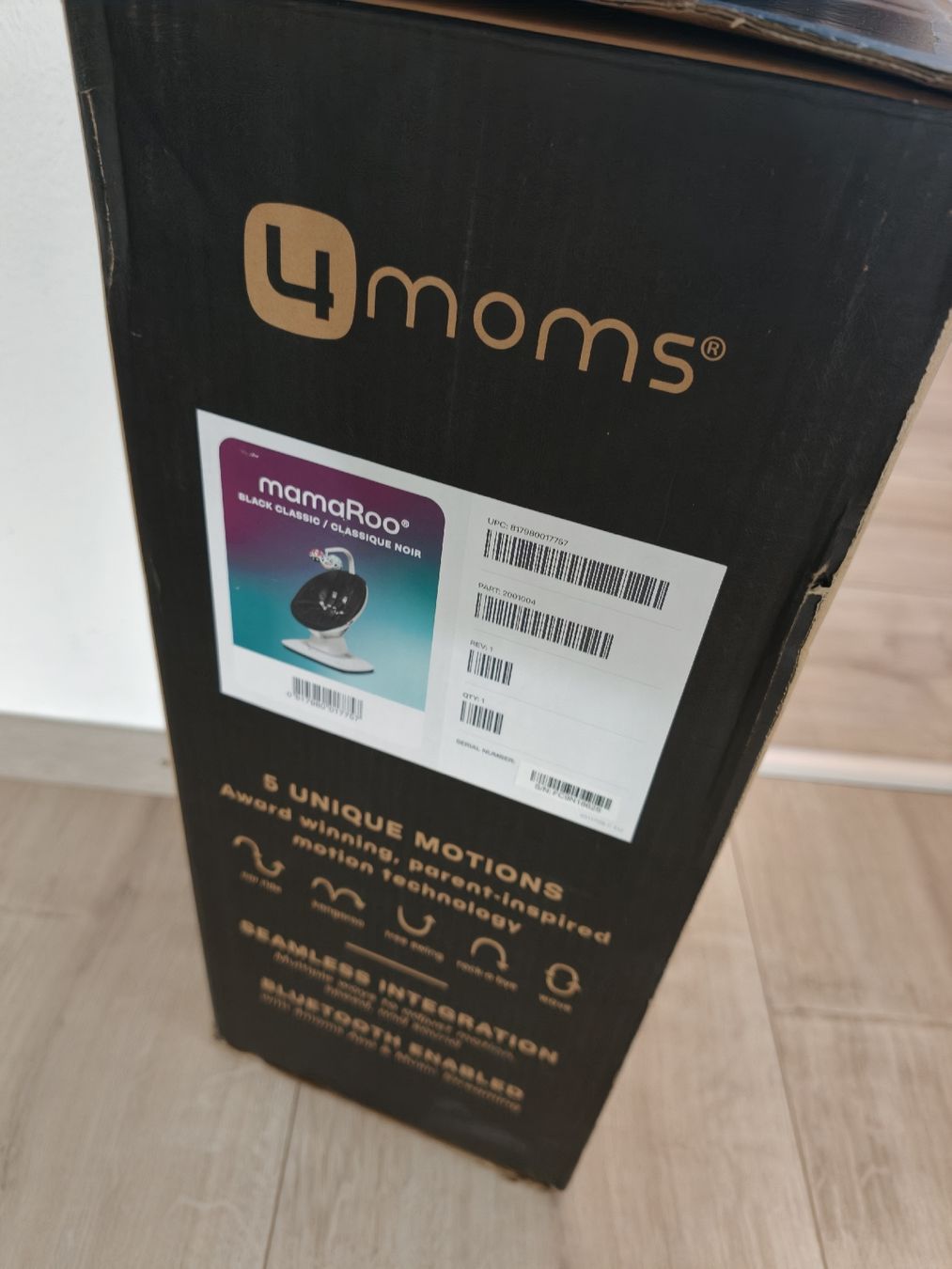 4moms Sdraiette & Sdraiette a dondolo: Balançoire 4moms mamaRoo noir classique  – Usato da Bussigny venduto da lenash 1
