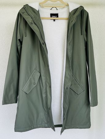 Damen Regenmantel gummiert m/l