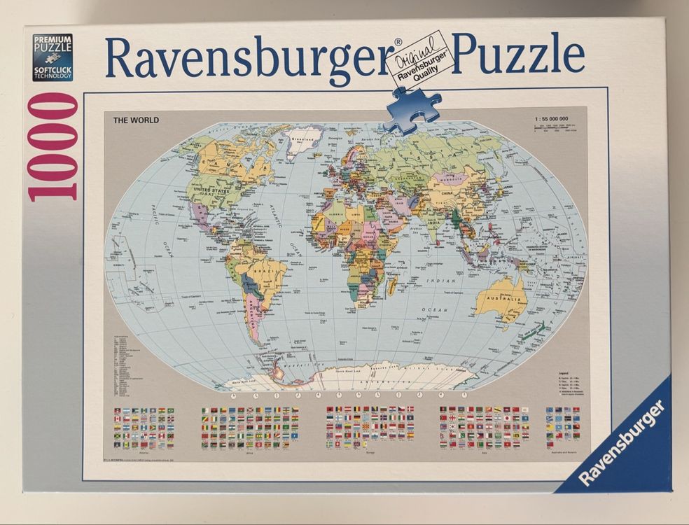 Ravensburger Puzzle: Ravensburger Puzzle - Weltkarte 1000 Teile – Nuovo (secondo la descrizione) da Basel venduto da aylo54