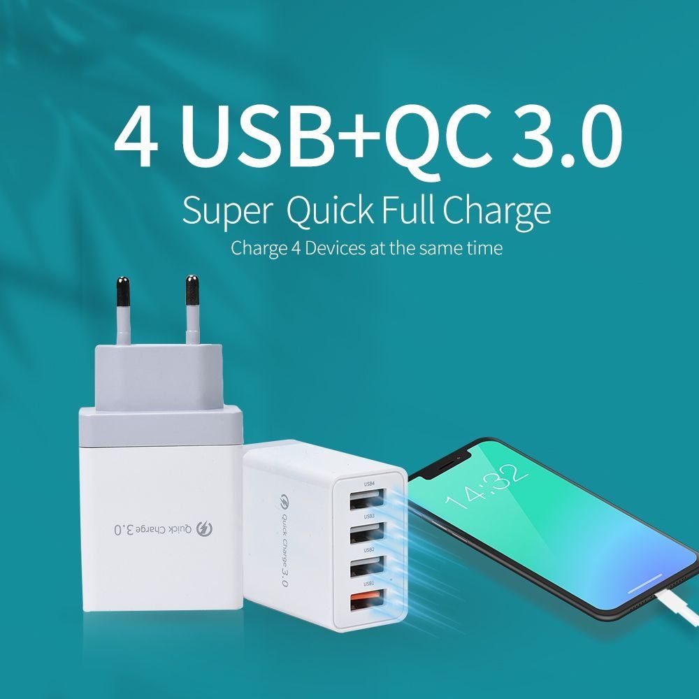 Caricabatterie: USB-Netzteil mit Schnell-Ladefunktion, 4-Port – Nuovo e nell'imballaggio originale da Giubiasco venduto da news-shop 1