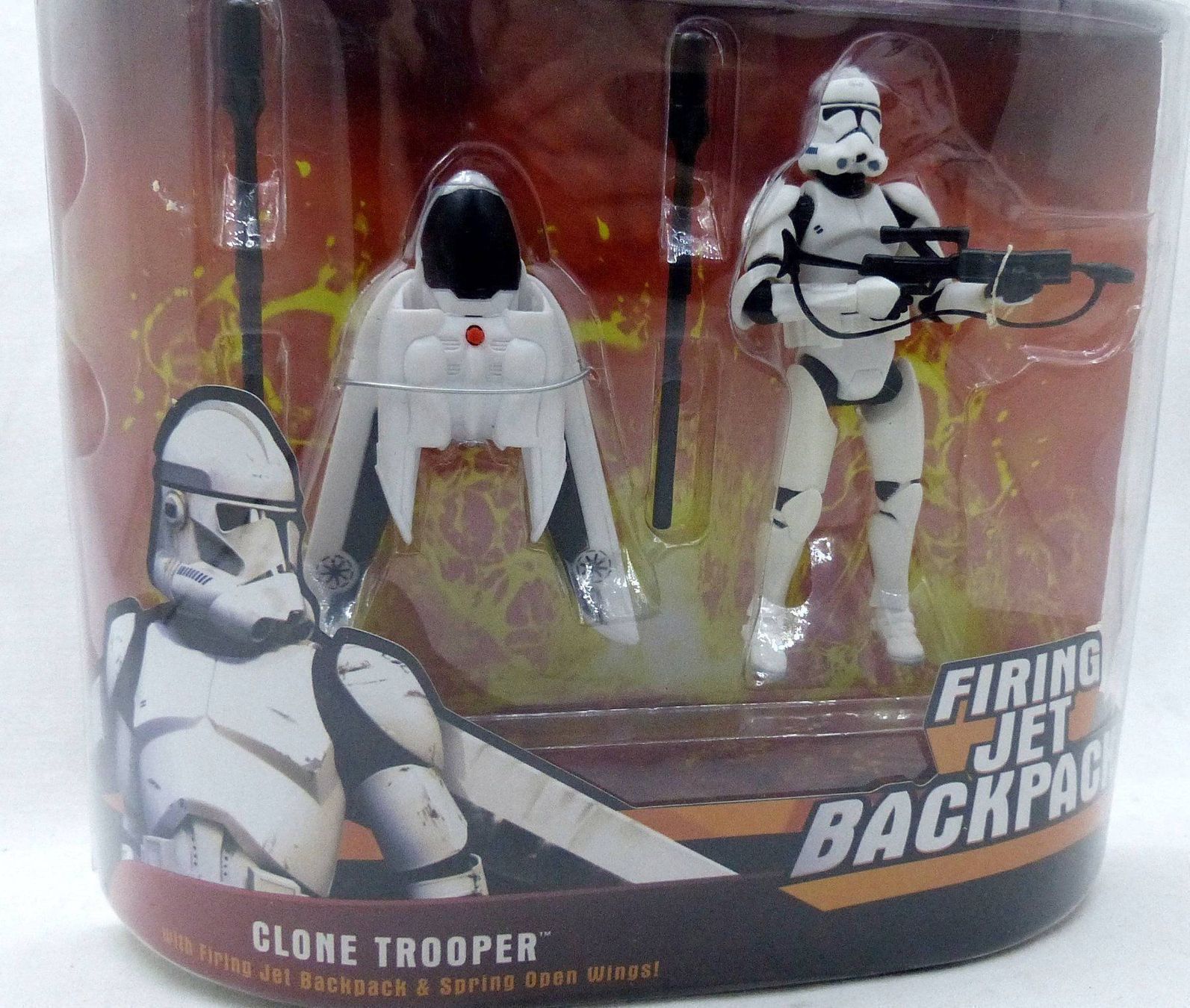Statuette: STAR WARS CLONE TROOPER JET BACKPACK REVENGE SITH 2005 – Nuovo e nell'imballaggio originale da Lugano venduto da YouWantUS 1