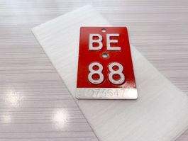 BE 88 Veloschild / Töfflischild / Mofaschild