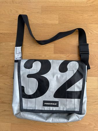 Coole FREITAG Tasche, Modell G5.1, Grau/Schwarz, Vintage!