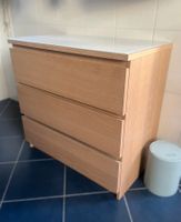1x MALM Kommode mit 3 Schubladen, 80x78 cm
