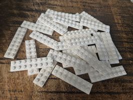 lego 3034 lot de 30 pièces White Plate 2 x 8
