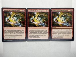 Magic The Gathering: 3x Gambit des Funkenmagiers, OGW!