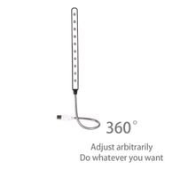 USB 5V LED Lesen Lampe Schwarz