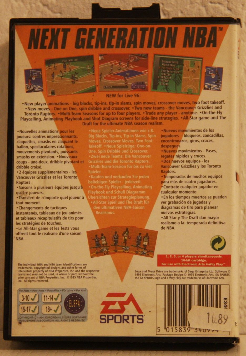 Giochi: Sega Mega Drive NBA 96 – Usato da Fisibach venduto da Retrogames24 1