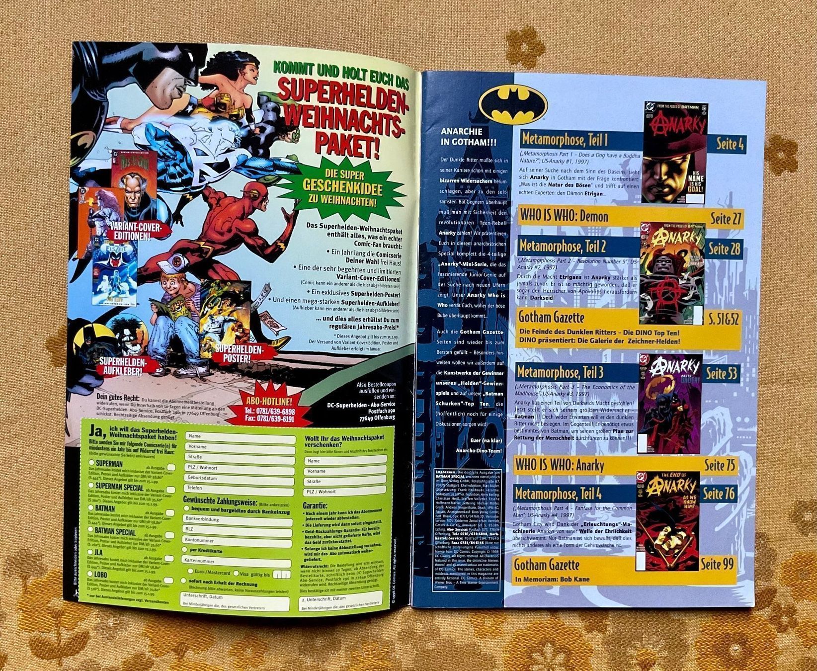 Fumetti: Batman Special Heft Nr 6 von 1999 – Nuovo (secondo la descrizione) da Endingen venduto da nathan05 1
