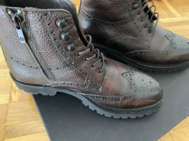 NUOVO - Stivaletto in pelle da uomo