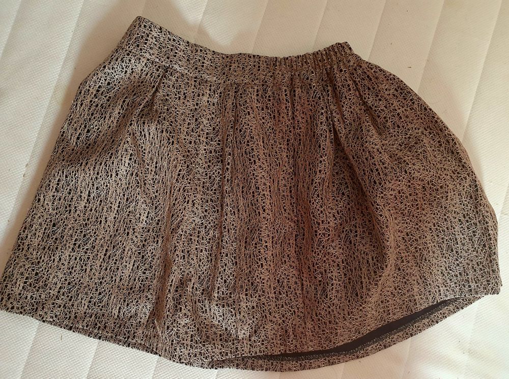 Jupe mi-longue en satin avec détails en dentelle marron Liu Jo | La Redoute