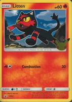 TCG POKEMON LITTEN SM02 BLACK STAR PROMO XXL jumbo size