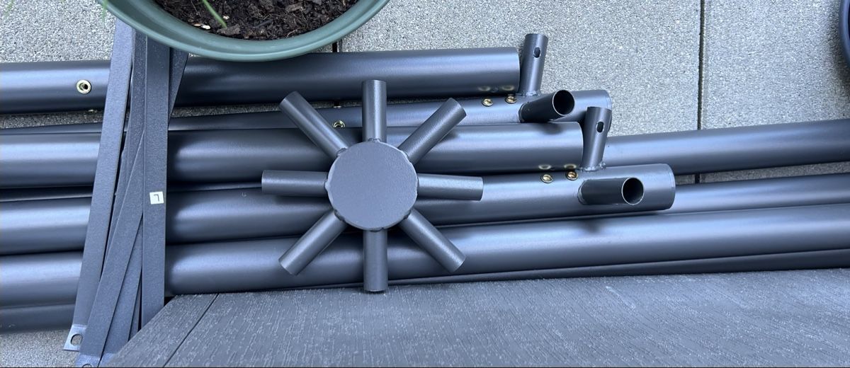 Zelte & Pavillons: Gartenzelt Pavillon, 3x3m, Grau – Neu (gemäss Beschreibung) aus Moosseedorf von fosy67 6