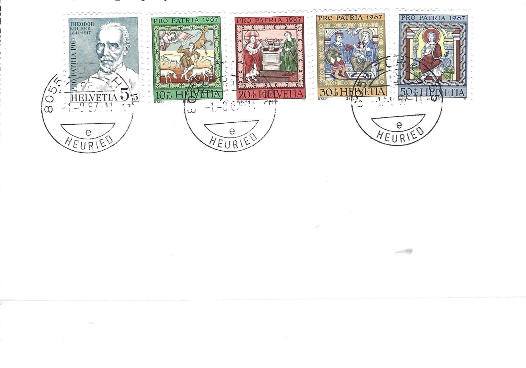 Tutti i francobolli: FDC Pro Patria Satz 1967 – Usato da Koblenz venduto da Markenhimmel
