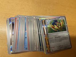 50 Pokémon Karten, deutsch englisch japanisch