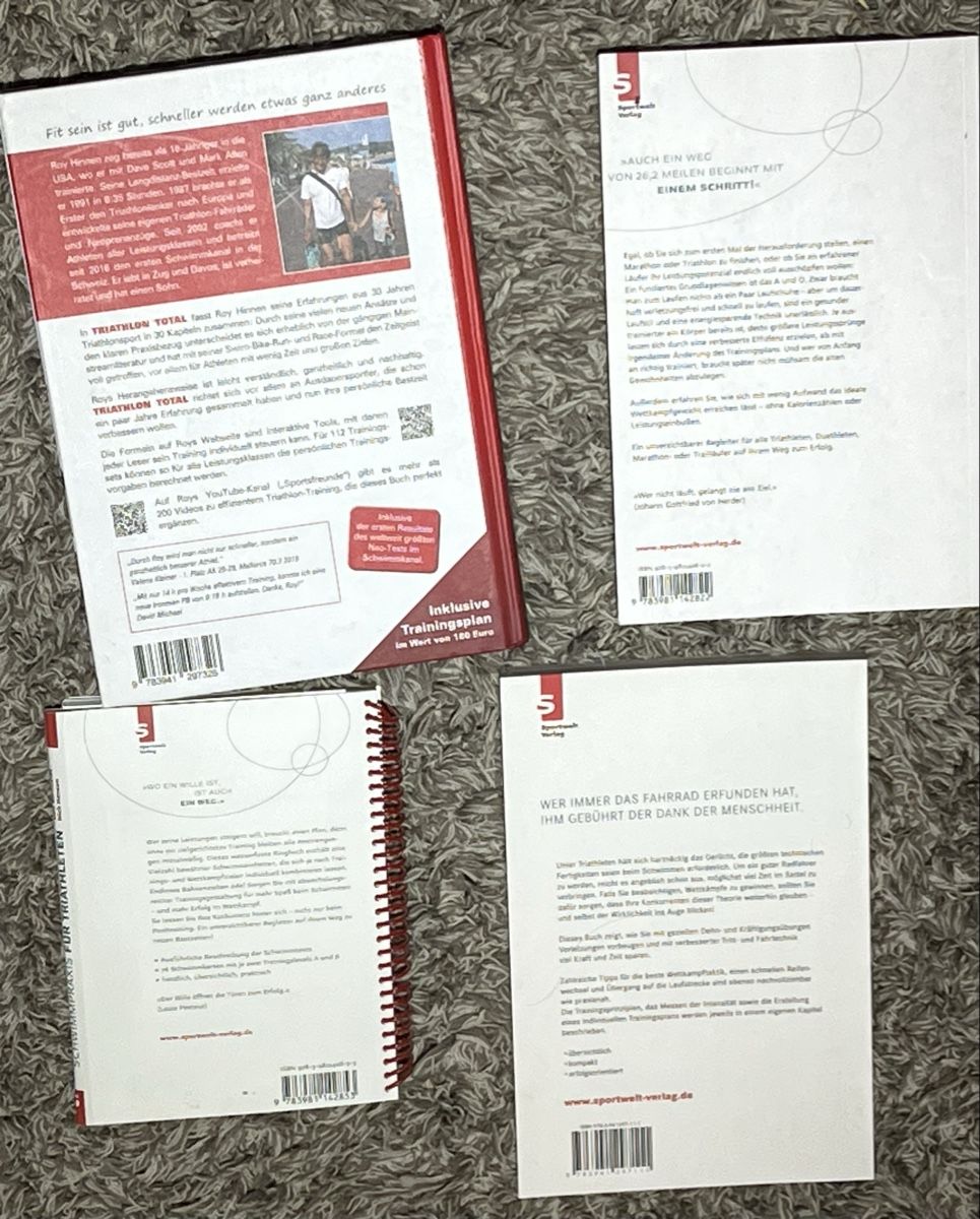 Bücher: Triathlon Fachbücher 4er Set – Gebraucht aus Forch von jil_5m5v 1
