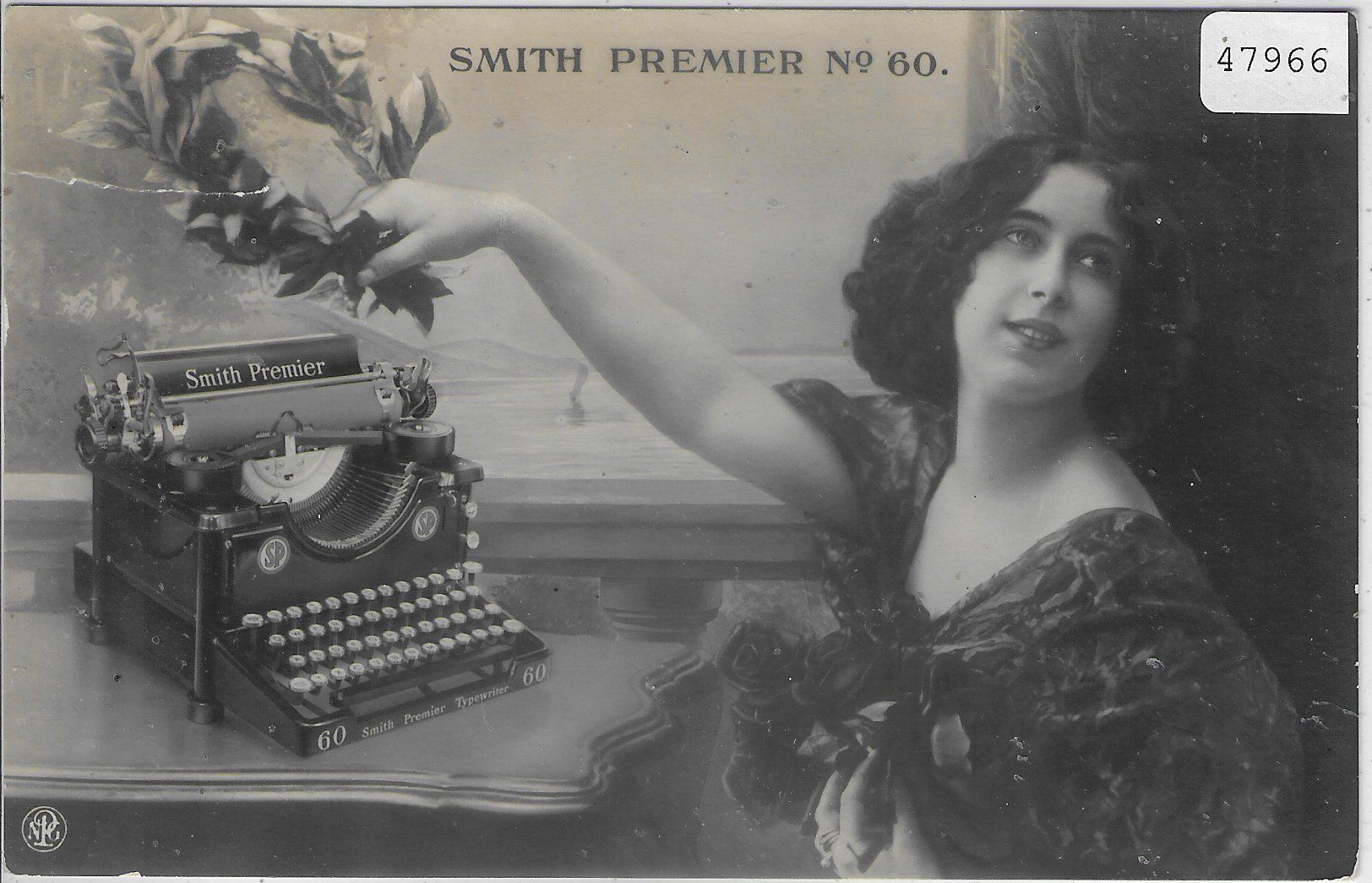 Cartoline postali: Smith Premier No. 60 Schreibmaschine – Difettoso da Ettingen venduto da Kartenplanet