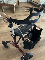Gehhilfe Rollator Saljol Allround mit Regenponcho