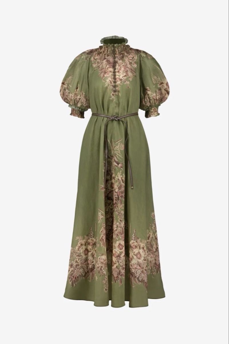 Zimmermann Vestiti: Zimmermann Elegant Green Maxi Dress – Usato da St.Josefen venduto da lop_lh8d 1