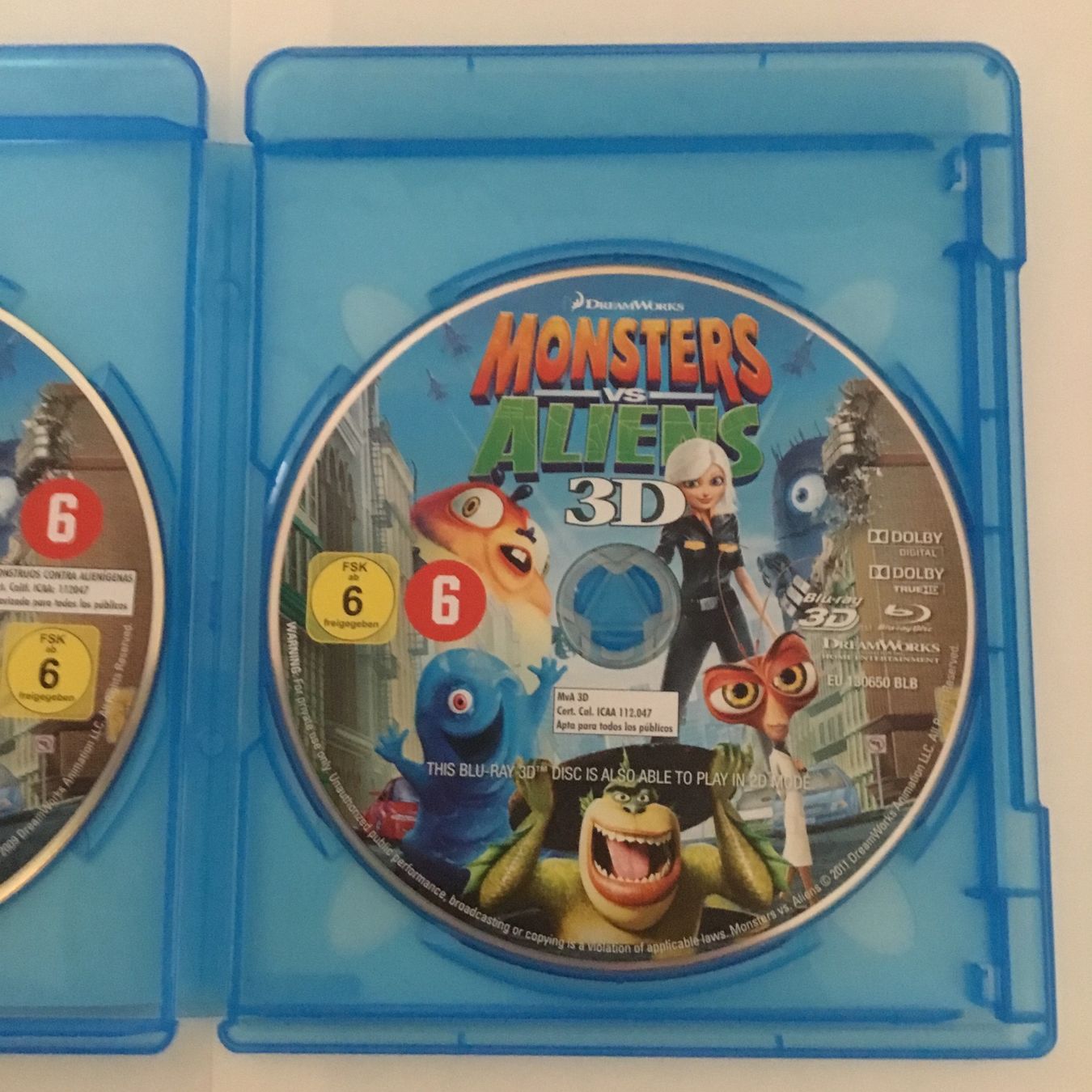Alle DVDs: Monster und Aliens Blu Ray 3d + 2D – Neu (gemäss Beschreibung) aus Blauen von  2