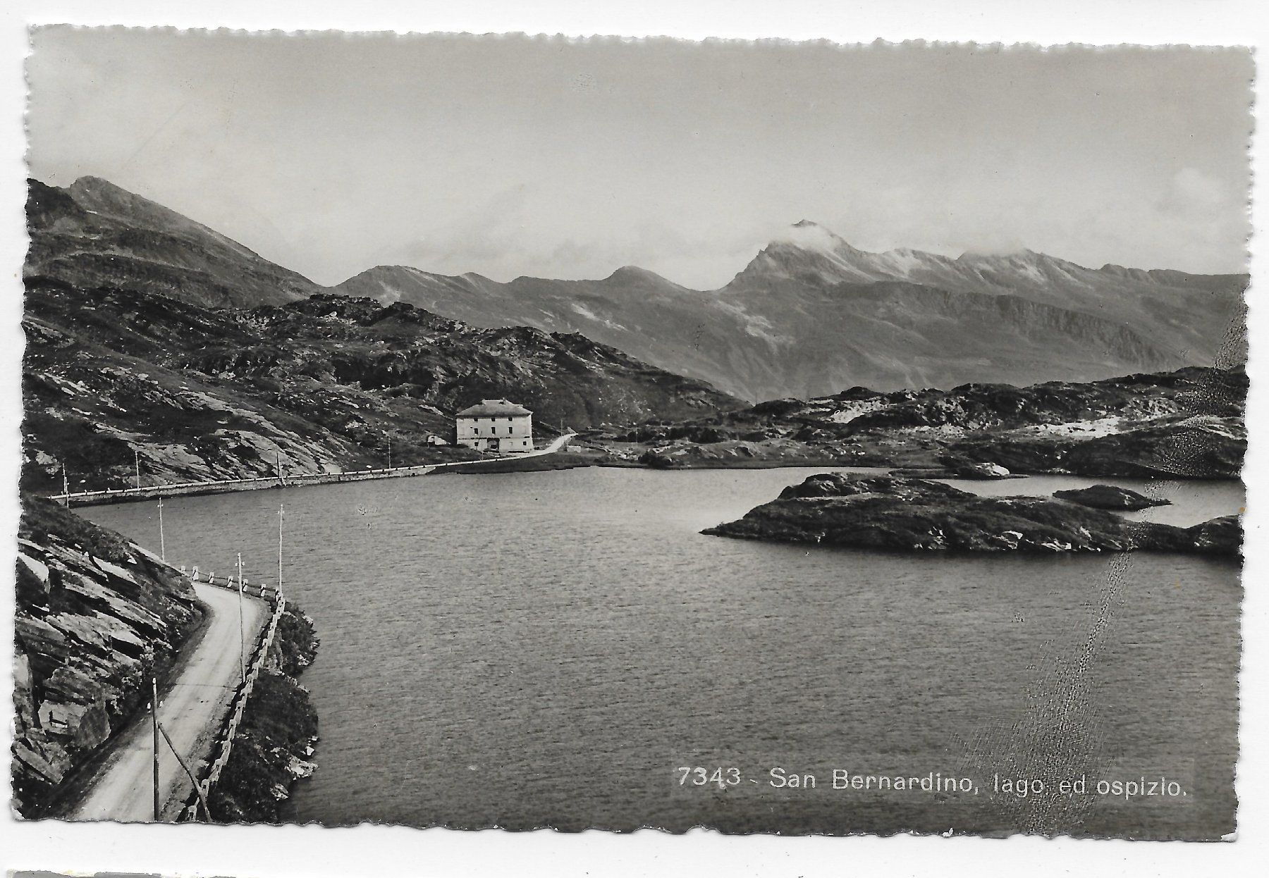 Cartoline postali: San Bernardino, lago ed ospizio – Usato da Hefenhofen venduto da Richsalz