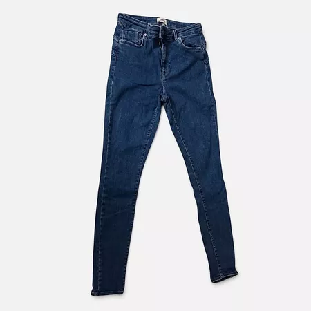 ONLY Damen Skinny Jeans dunkelblau  Länge 34