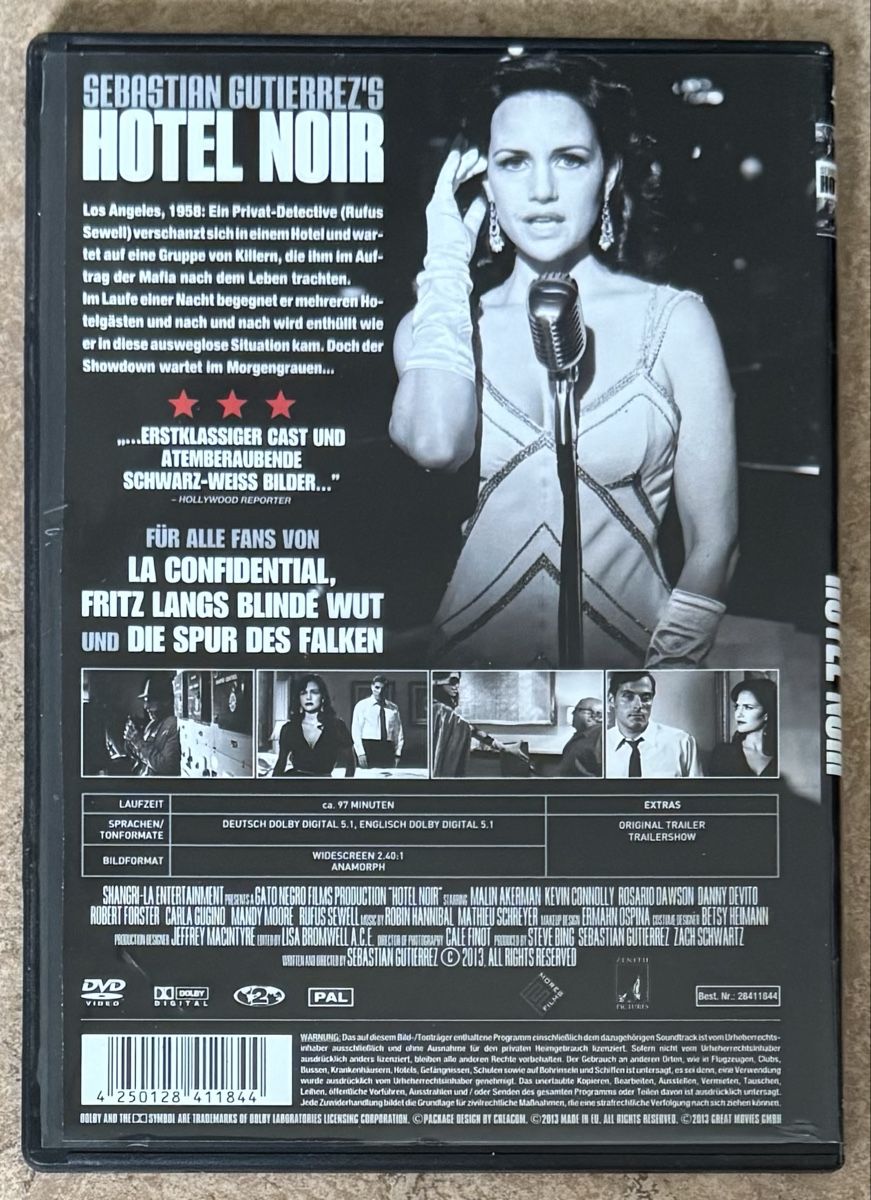 Tutti i DVDs: HOTEL NOIR  – Nuovo (secondo la descrizione) da Dietikon venduto da AndreaSch01 1