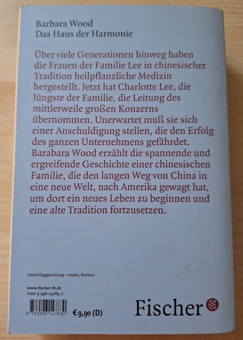 Bücher: Das Haus der Harmonie - Barbara Wood – Gebraucht aus Wettingen von Egro2 1