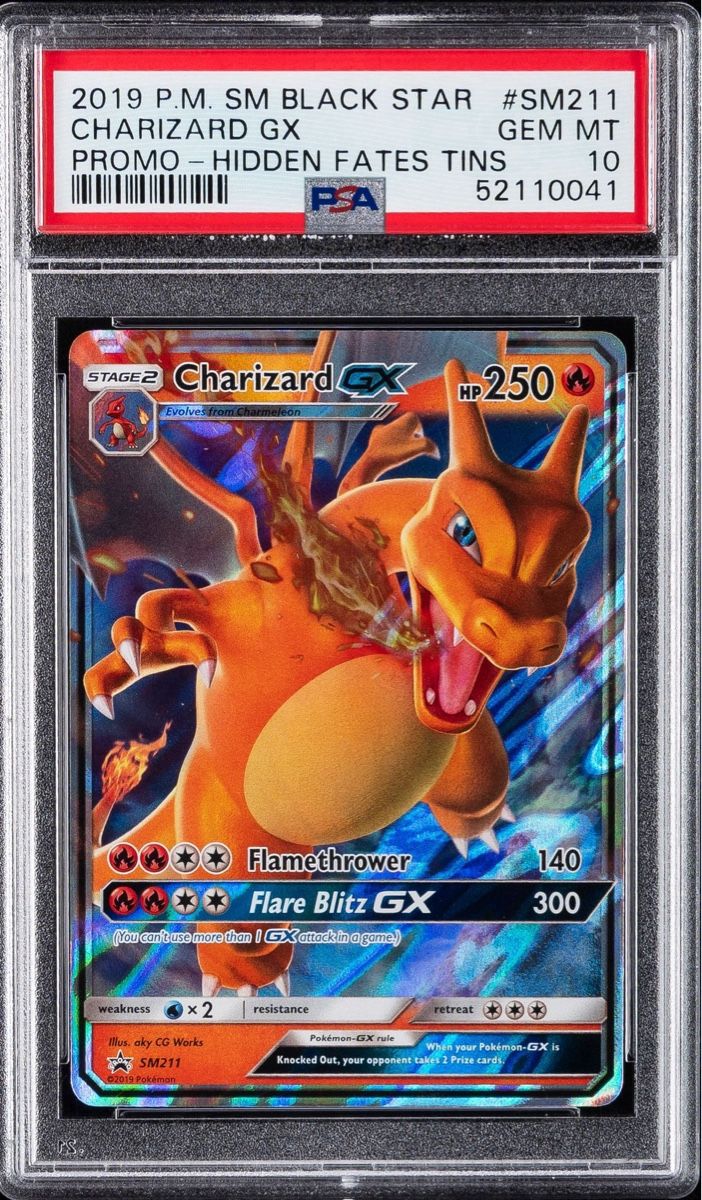 Pokémon Sammelbilder & Trading cards: CHARIZARD GX SM211, PSA 10 – Gebraucht aus Rickenbach SO von edo.hmbsc