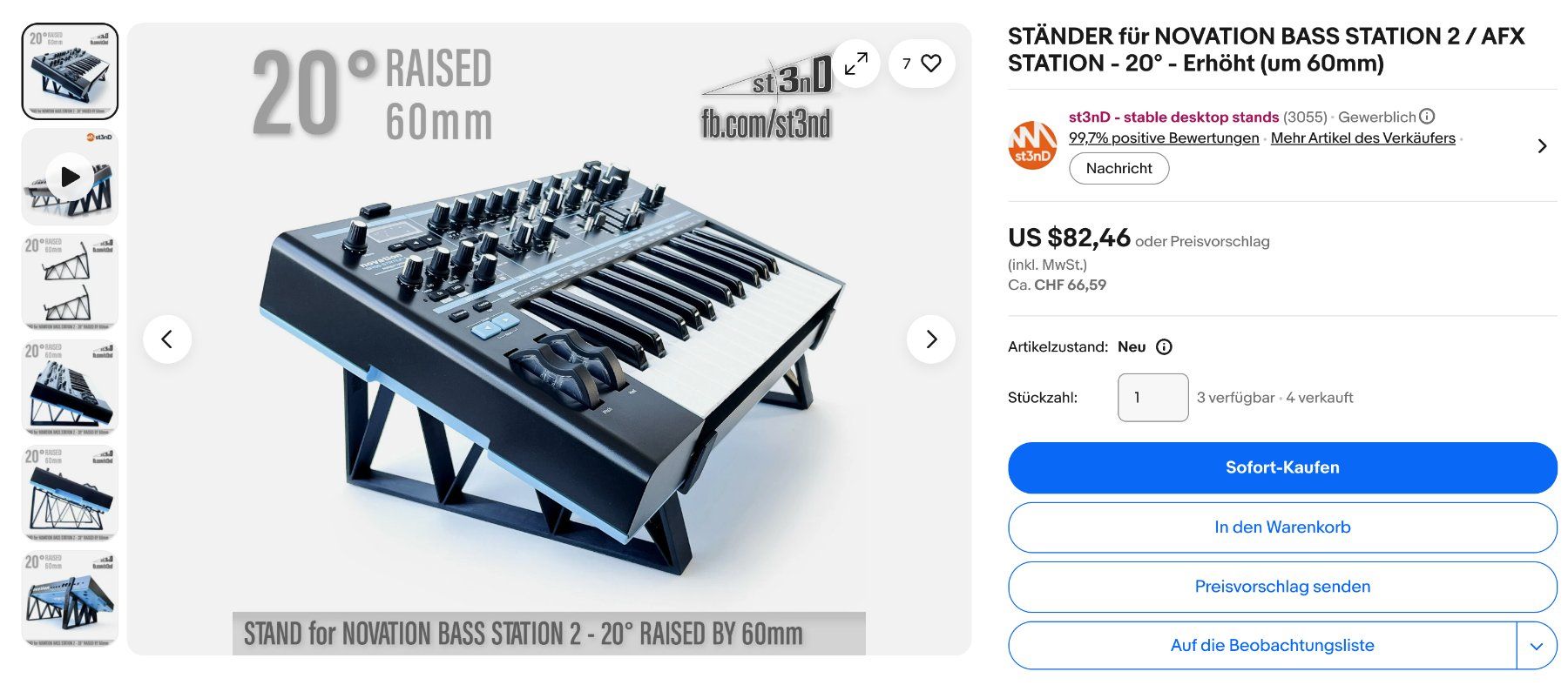 Novation Strumenti musicali: Novation Bass Station II – Usato da Wallisellen venduto da ZoltanRakosi 7