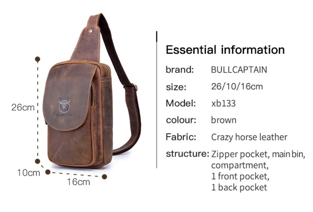 Borse: umhängetasche tasche männer leder – Usato da Winterthur venduto da swissness8 4