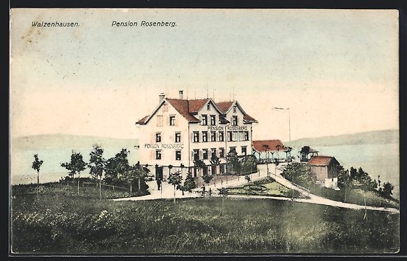 Cartes postales: Walzenhausen, Pension Rosenberg mit Stra – D'occasion à Berlin par bartko-reher