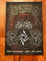 Metallica Poster Fillmore 30th anniversary 07.12.2011