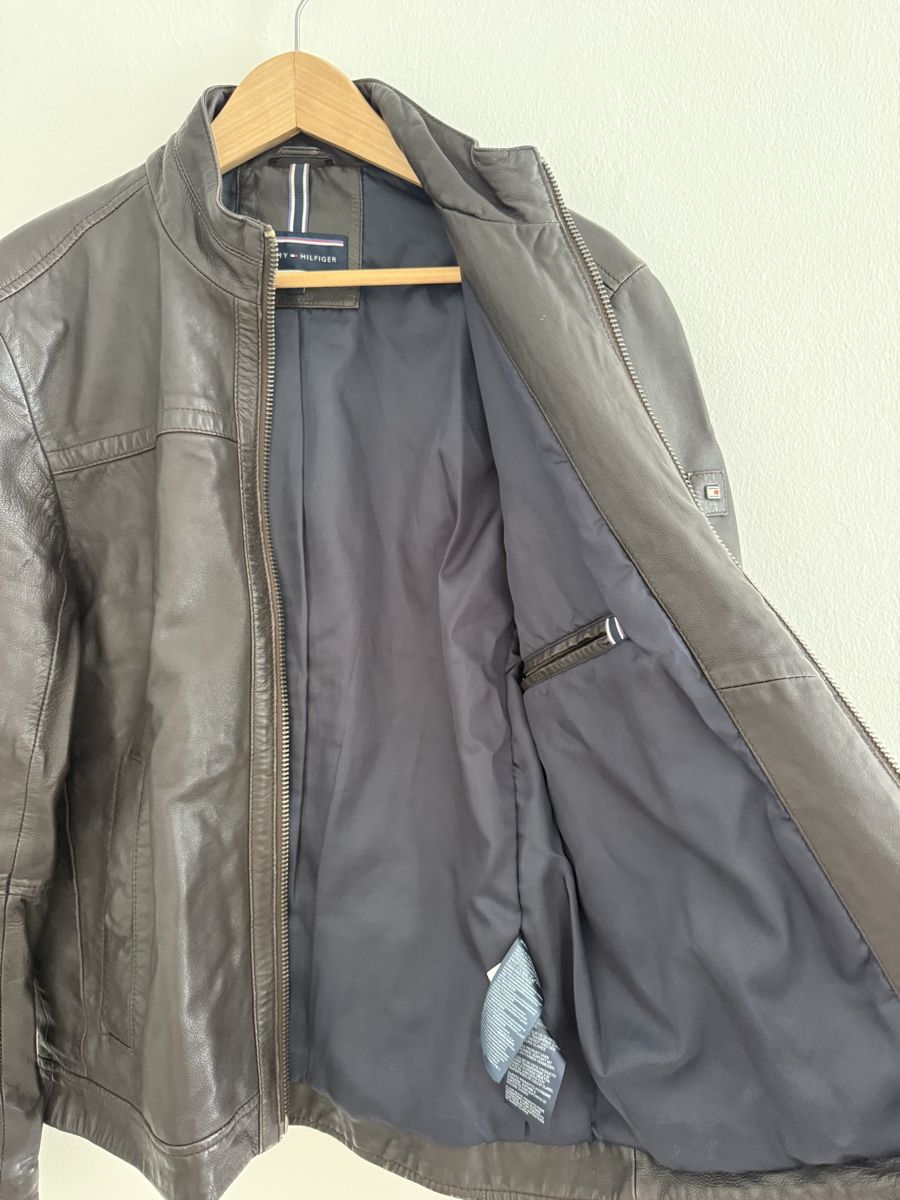 Tommy Hilfiger Giacche: Leather jacket Tommy Hilfiger Man – Usato da Losone venduto da Luciegoesvegan 4