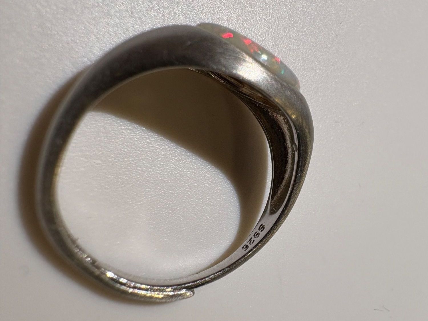 Anelli: Ring Australischer Crystal-Opal+Silber, variable Grösse – Nuovo (secondo la descrizione) da Wilen b. Wil venduto da Tschirio 3