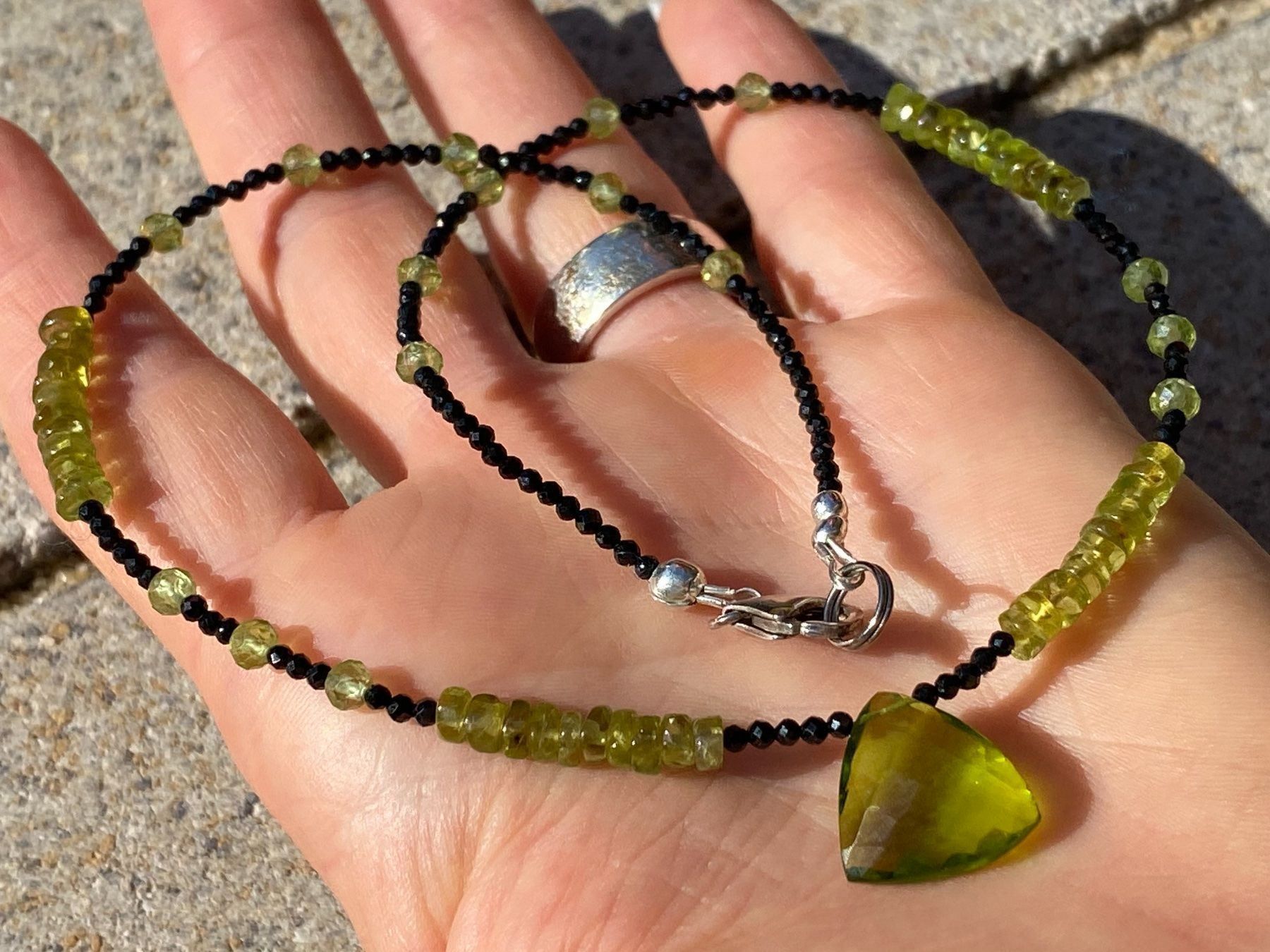 Catenine: Unikat Peridot, Spinell Kette NEU – Nuovo (secondo la descrizione) da Basel venduto da Chili007 4