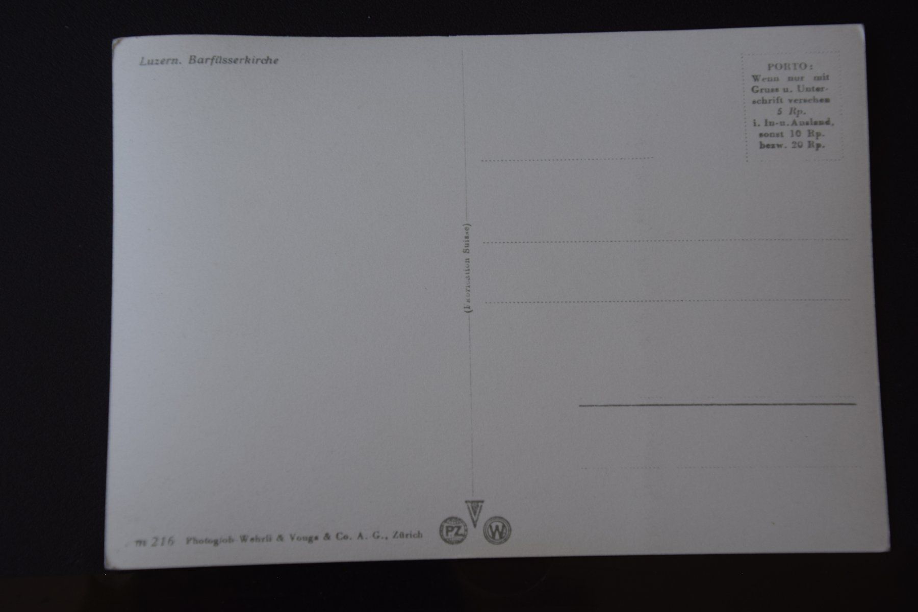Cartoline postali: AK Luzern, Franziskanerkirche – Usato da Luzern venduto da CH2018 1