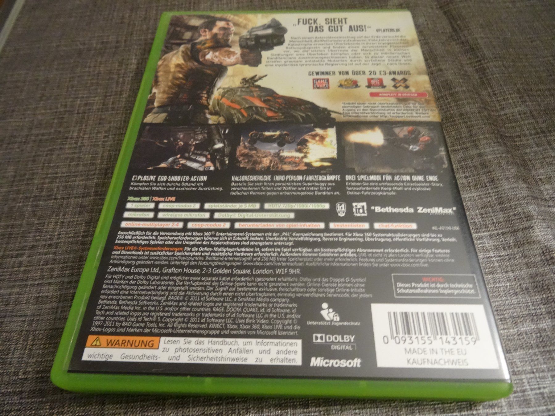 Microsoft Spiele: Xbox 360 Spiel - Rage Anarchy Edition – Gebraucht aus Olten von Disc-Ausverkauf 2