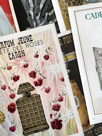 Caron Parfum - 6 alte Werbungen / Publicités 1948/60
