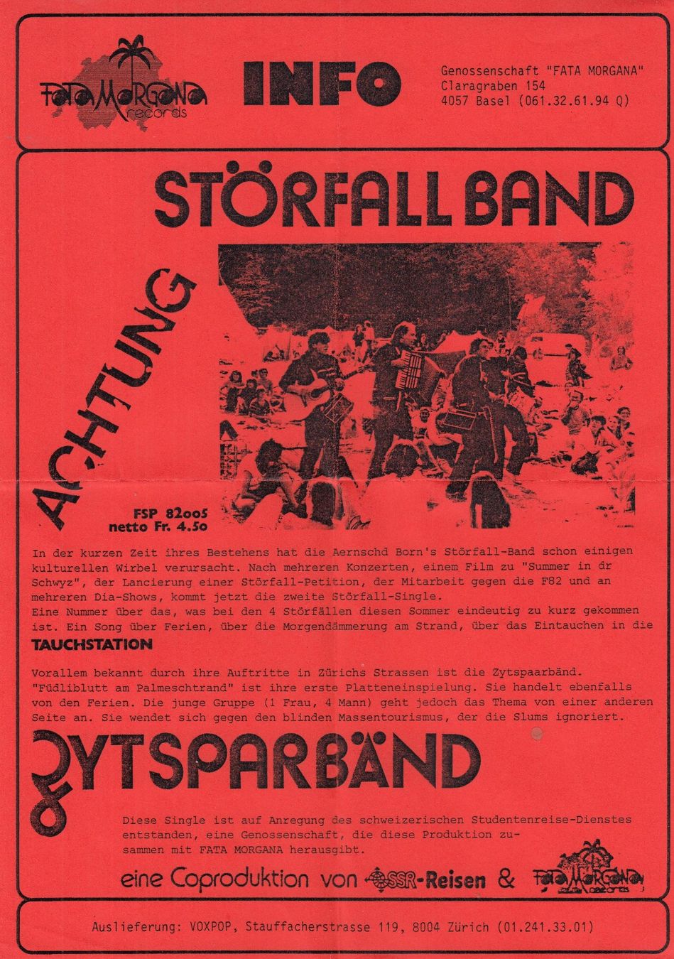 Dischi in vinile: Störfall Band Vinyl Single CH 1982 – Usato da Volketswil venduto da Abcrecords 3