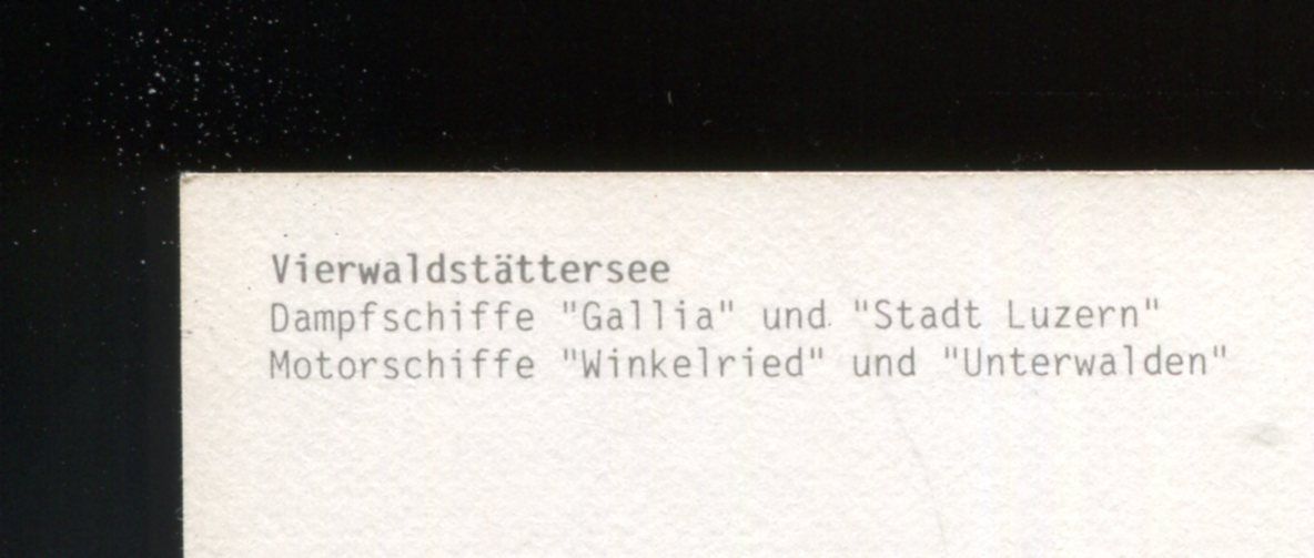 Cartoline postali: Vierwaldstättersee, Dampfschiffe, Motorschiffe – Usato da Aarau venduto da Elmaar41 1