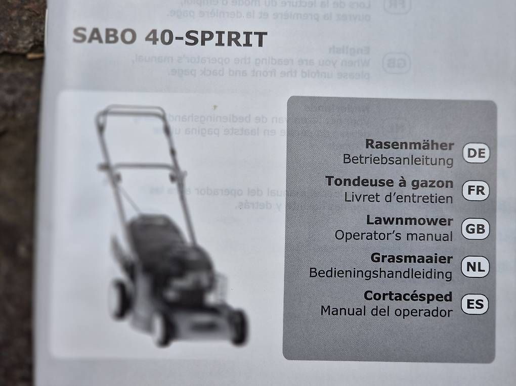 Rasenmäher: Rasenmäher Sabo 40-Spirit – Gebraucht aus Tann von Ptiger29
